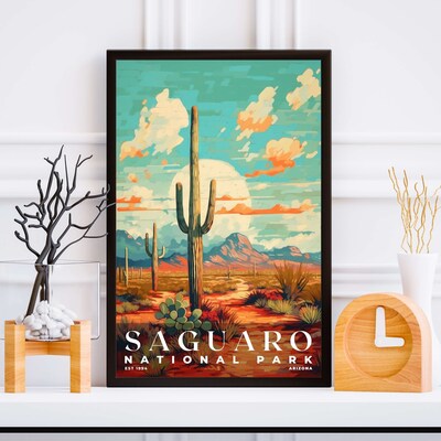 Saguaro National Park Poster, Travel Art, Office Poster, Home Decor | S6 - image5